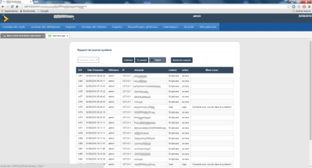 Développement agile pour la gestion des droits d'accés et la visualisation des logs